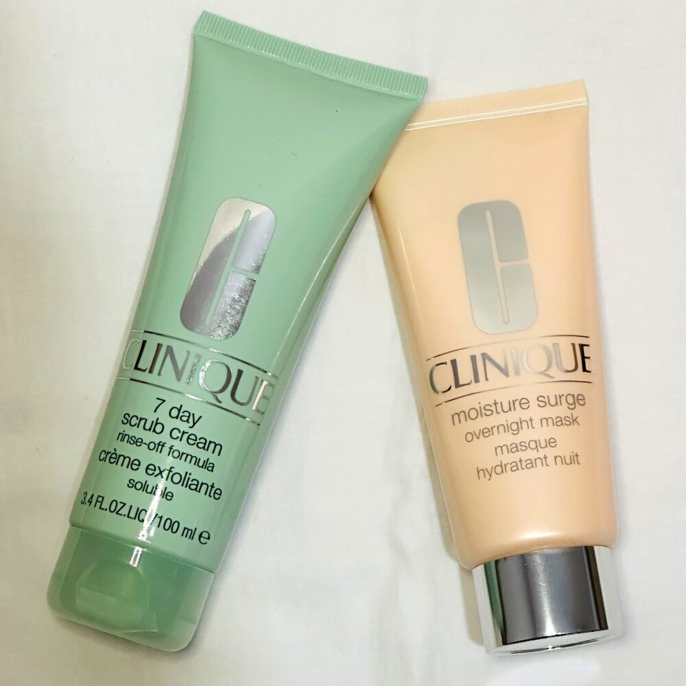 Clinique 7 Day Scrub Cream & Moisture Surge Overnight Mask